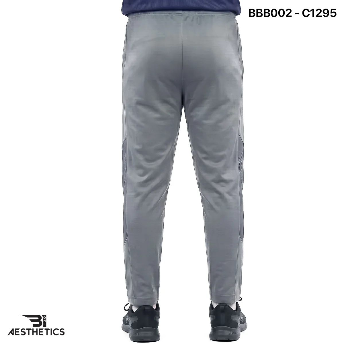 Kids performance joggers back view showing secure elastic waistband