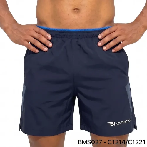 Zipper Pocket Shorts - Deep Navy