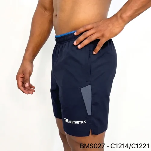 Zipper Pocket Shorts - Deep Navy
