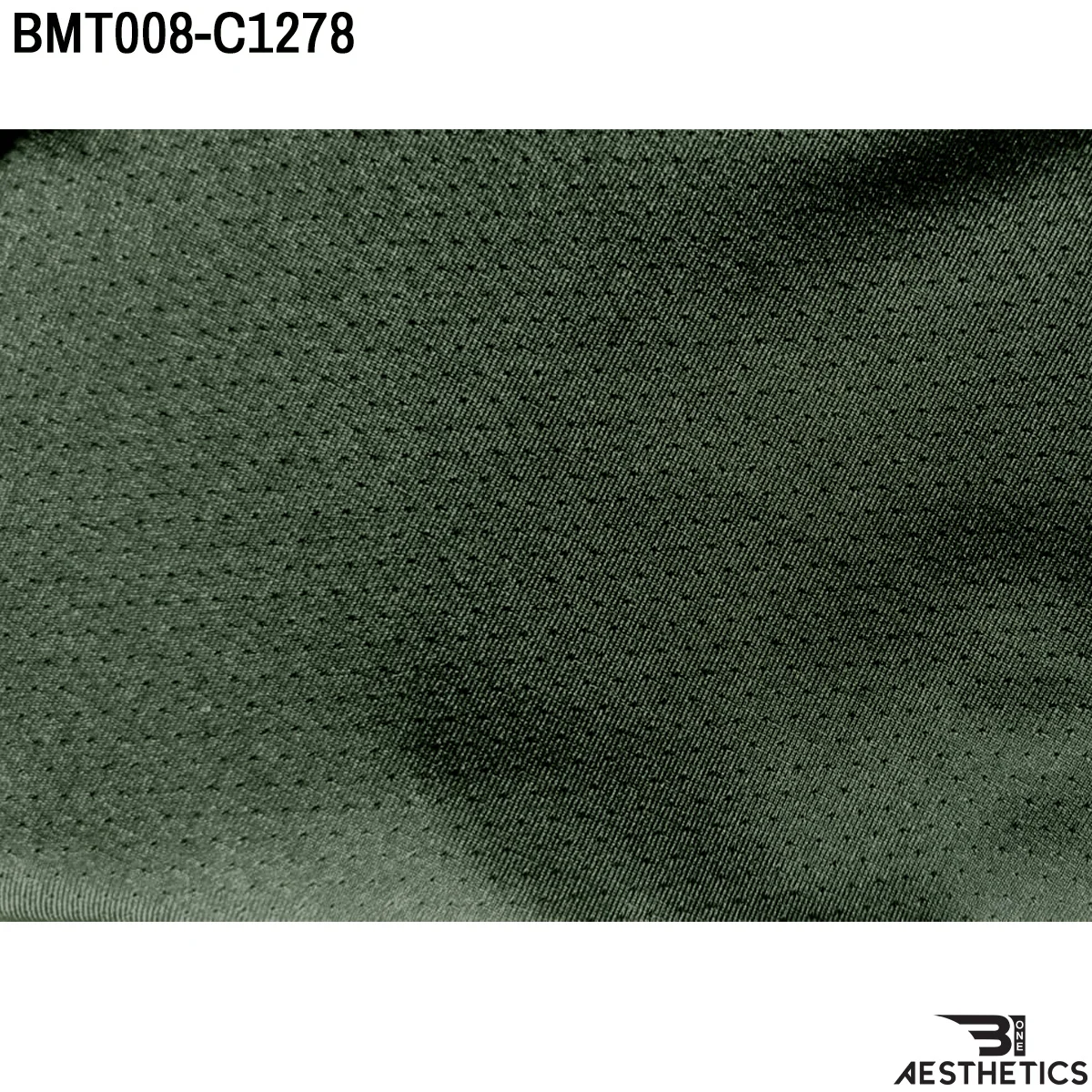 Close up of premium breathable dry fit fabric texture and stitching detail