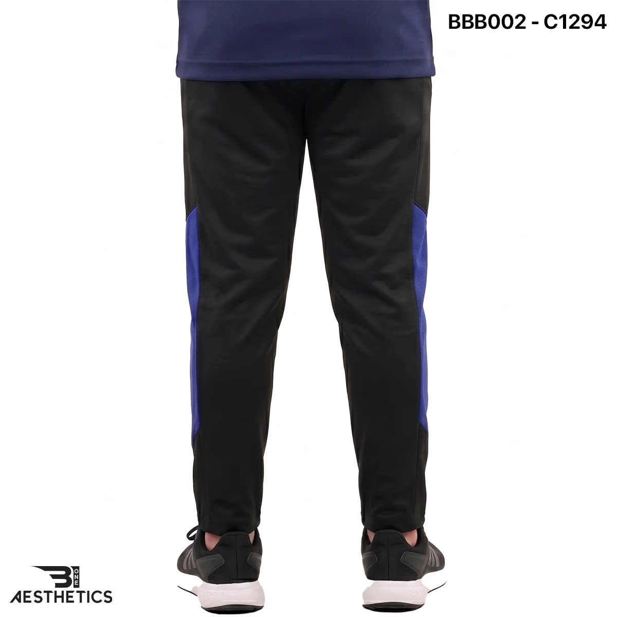 Kids performance joggers back view showing secure elastic waistband