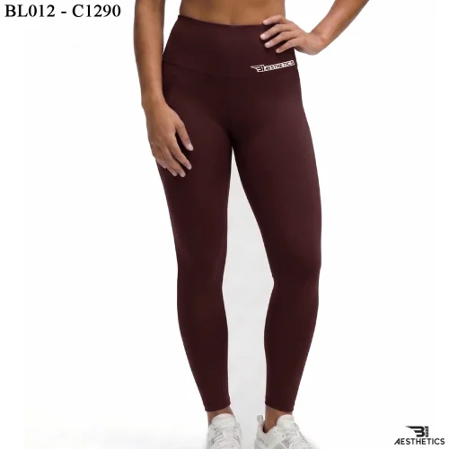 Women's premium high rise leggings front profile view