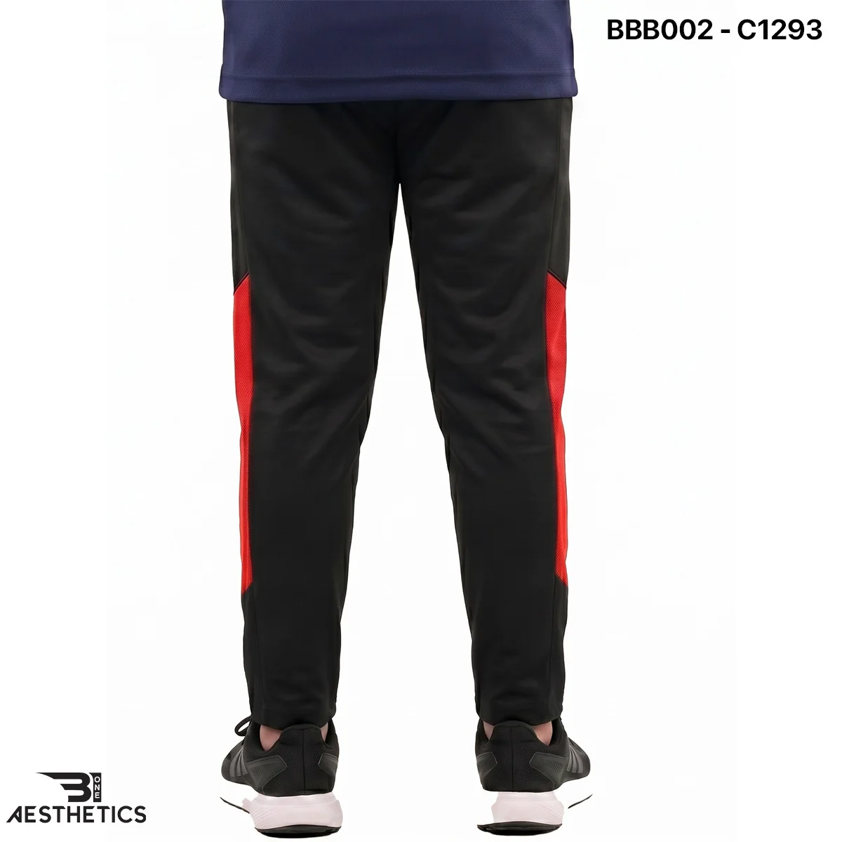 Kids performance joggers back view showing secure elastic waistband