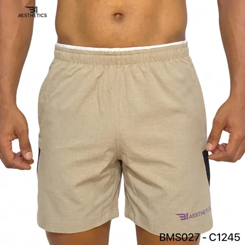 Zipper Pocket Shorts - Cream