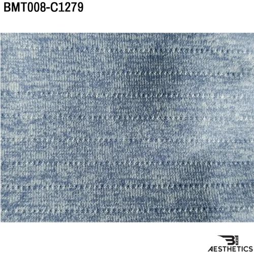Close up of premium breathable dry fit fabric texture and stitching detail