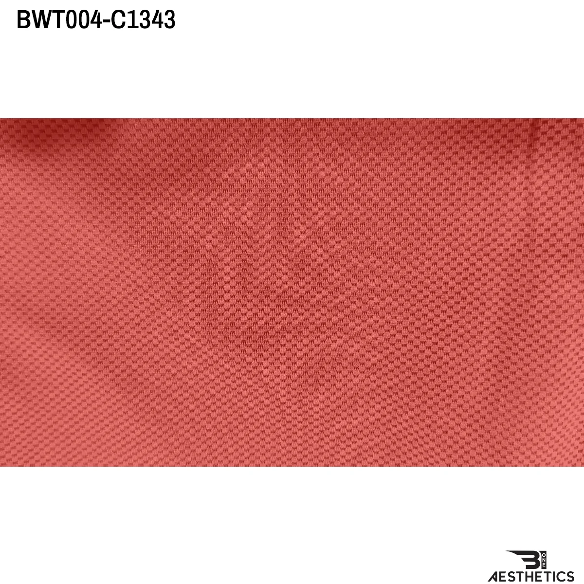 Close up of women's athletic t-shirt breathable dry fit fabric texture