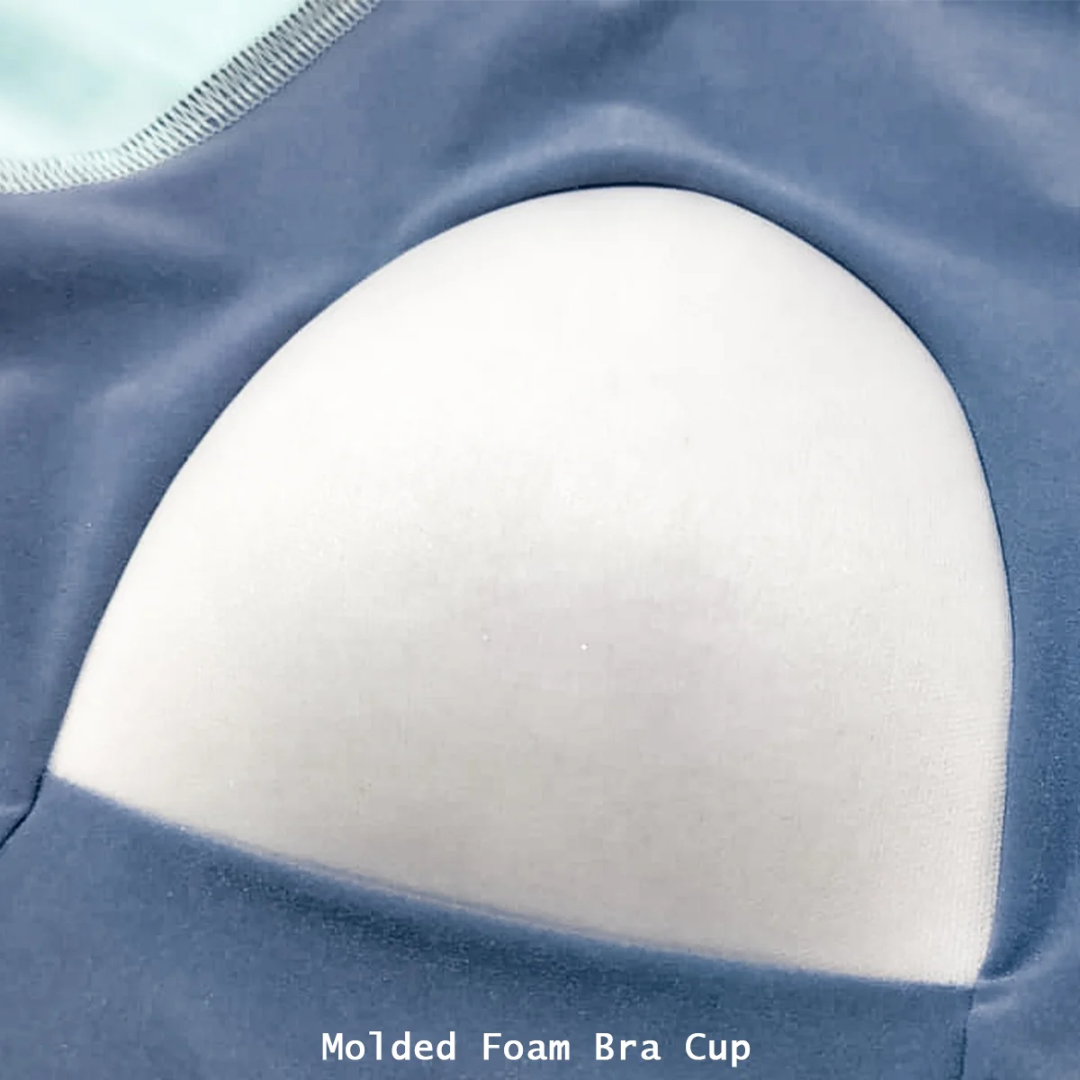 Women's one piece swimsuit interior molded foam bra cup support