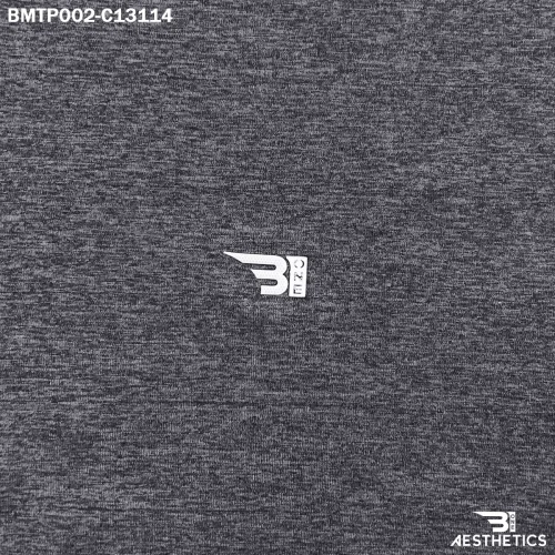 Close up of classic polo t-shirt breathable textured fabric and chest logo